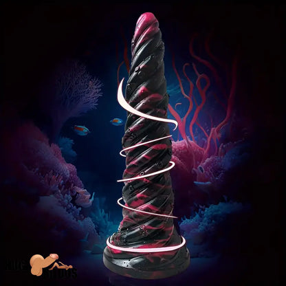 9.8in Fantasy Spiral Cock Dildo Butt Plug For Women G Spot Love Sex Clit