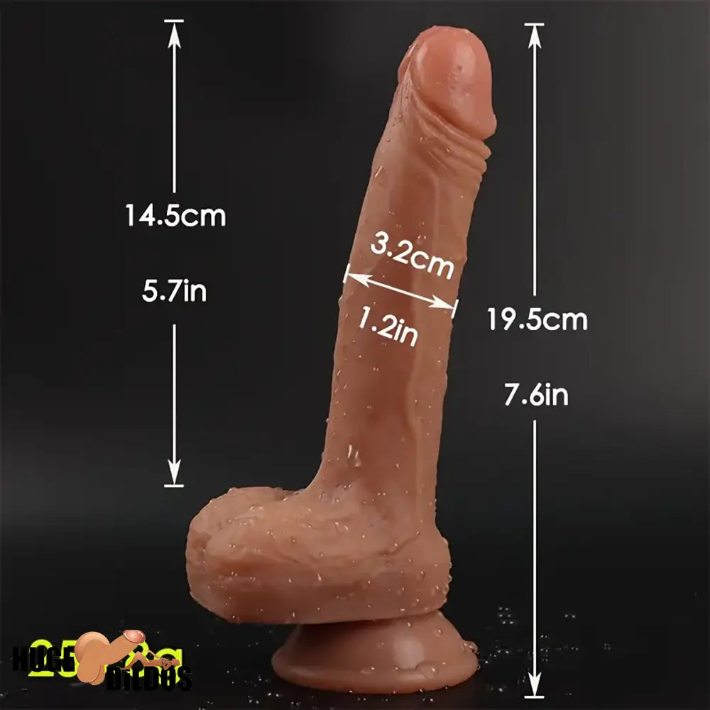 7.6in Realistic Silicone Soft Dildo Sex Toy Perfect For Masturbation Orgasm