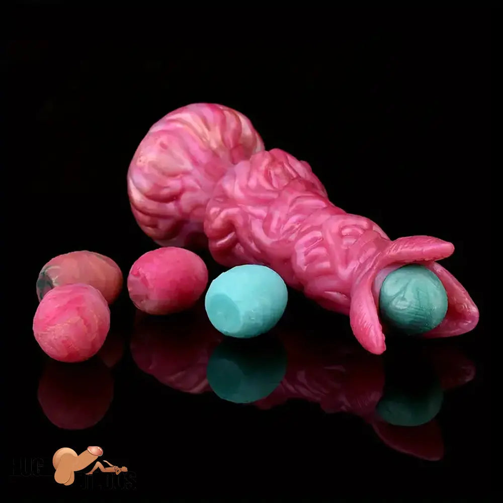 7.99in Silicone Soft Big Knot Alien Ovipositor Dildo For Women Men Lay Eggs