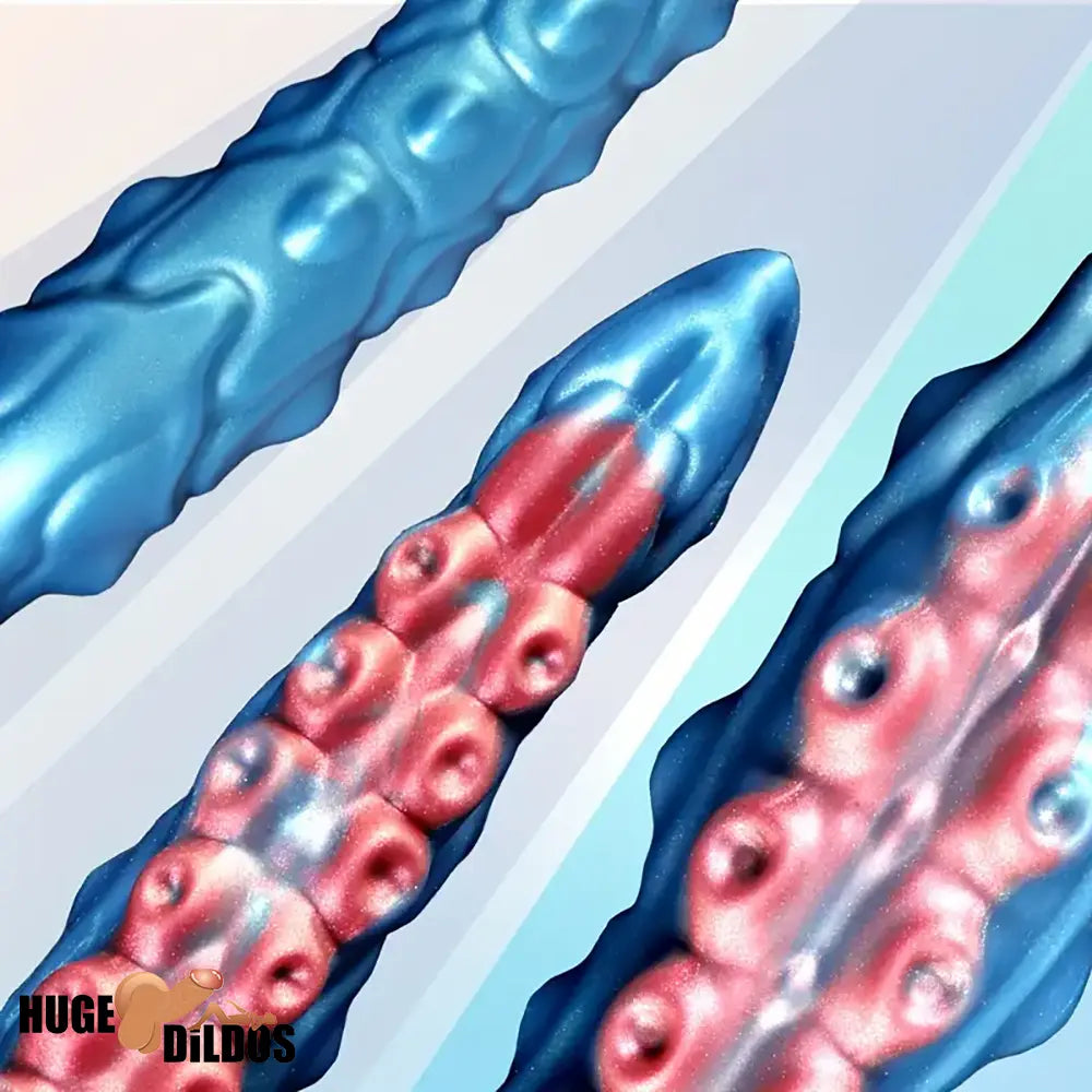 13.7in Big Long Real Tentacle Silicone Soft Dildo Penis Vaginal Expander