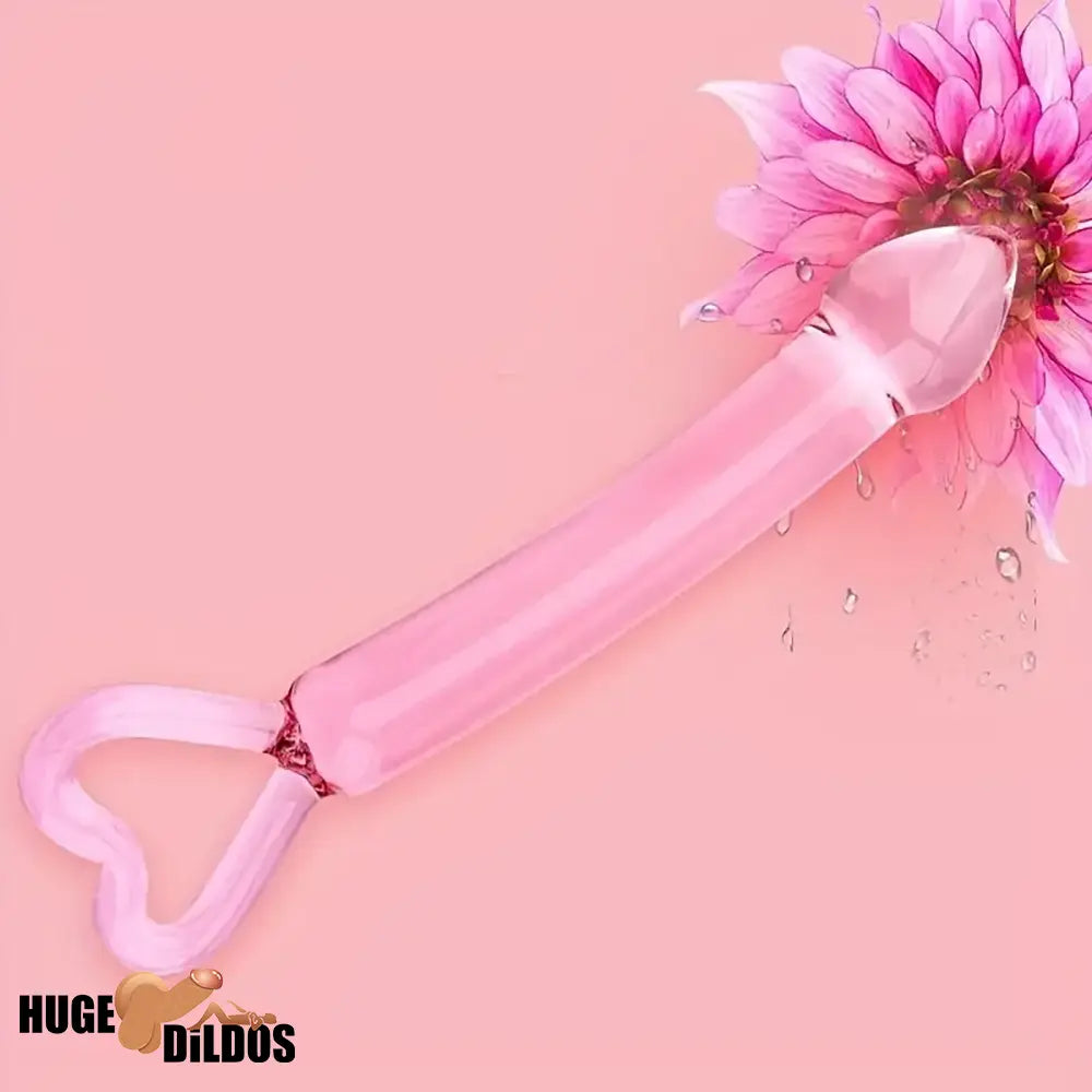 7.87in Clear Premium Unisex Glass Crystal Durable Dildo For Female Male