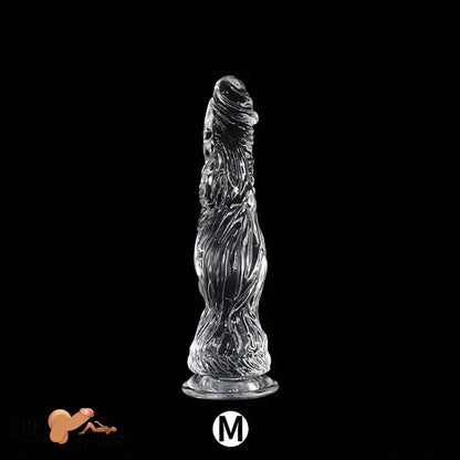 9.5in 10.7in 11.8in Clear Crystal Huge Animal Dildo For Love Cock Sex Toy