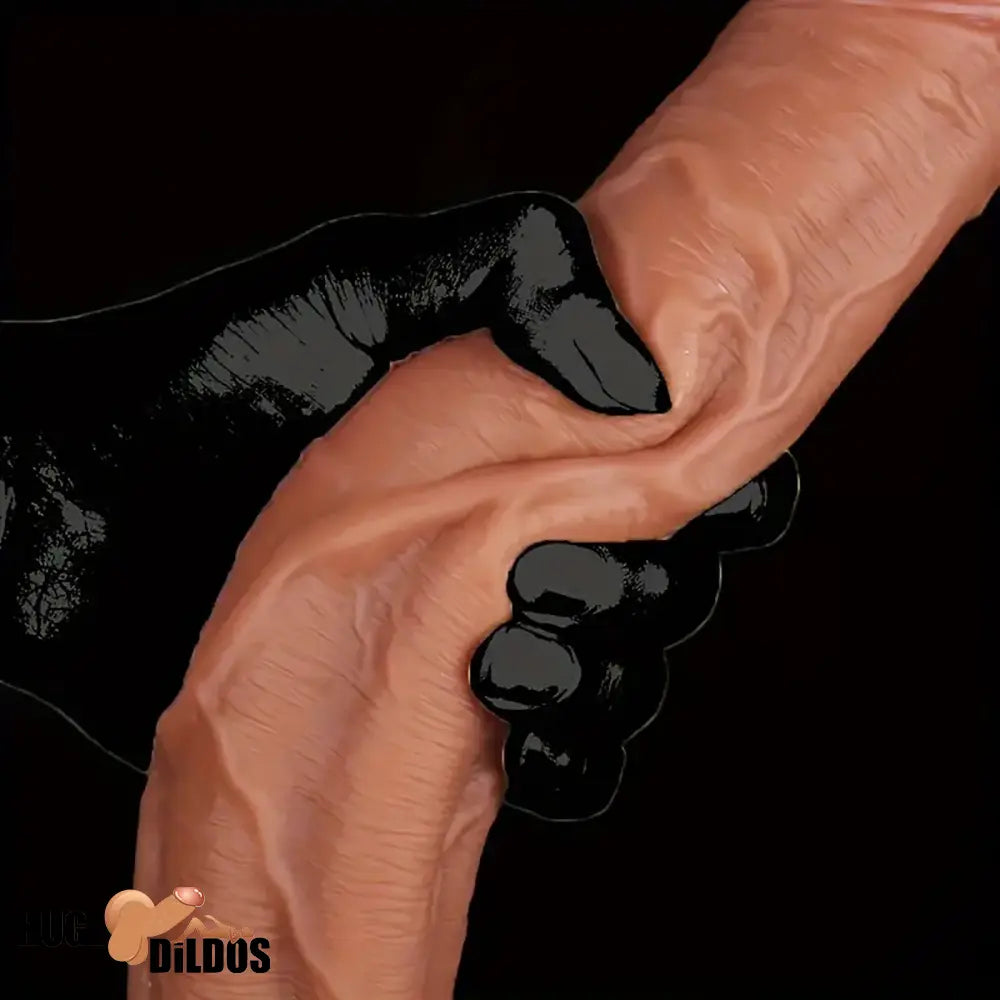 12.5in Realistic Lifelike Large Silicone Soft Dildo Female Sex Toy Indoor