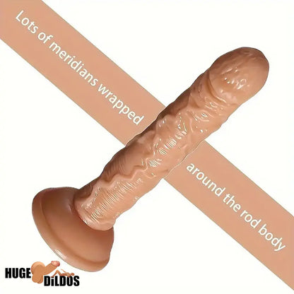 7.29in TPE Female Flesh Dildo Soft Sex Toy For Handsfree Indoor Use Sex