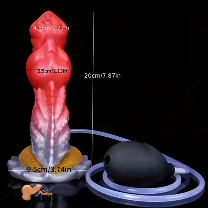 7.87in Lifelike Silicone Soft Monster Squirting Dildo For Anal Cock Expansion