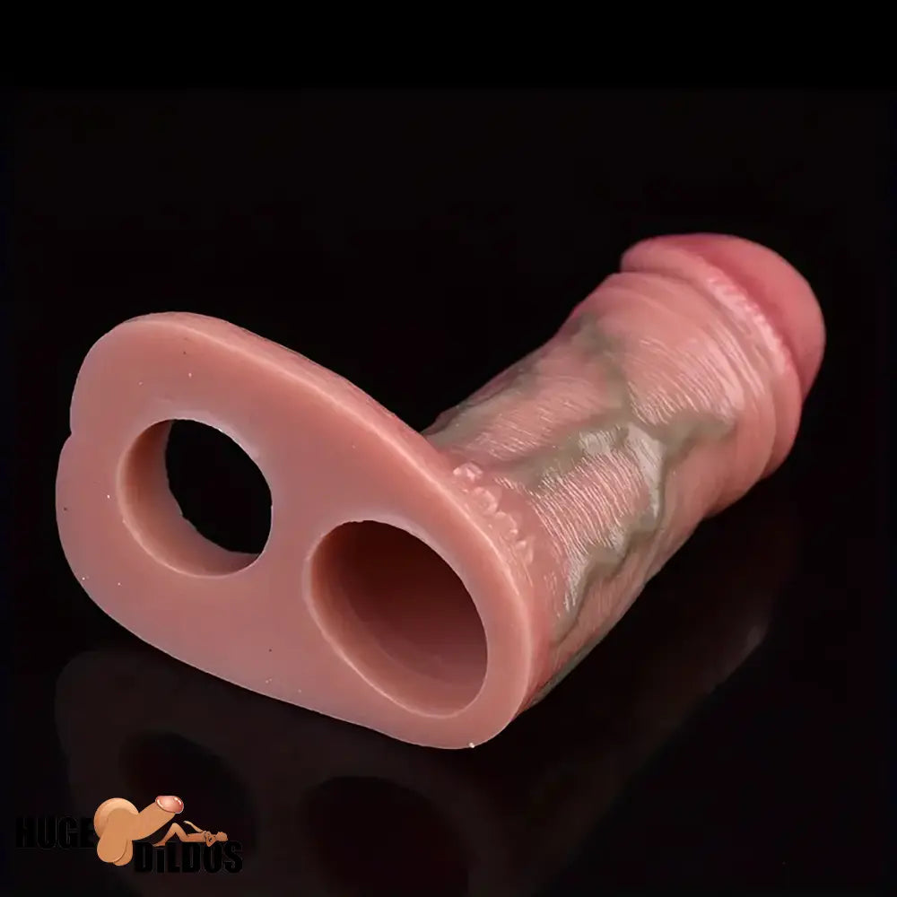 5in Realistic Silicone Soft Dildo Sleeve For Hollow Enlargement Sex Toy
