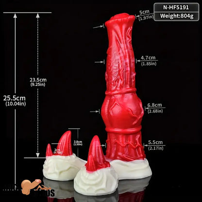 10.04in Big Animal Horse Cock Silicone Soft Cock Dildo For Play Dilator