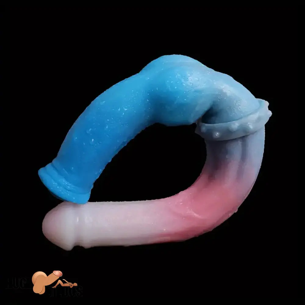 15.7in Long Large Double Sided Liquid Silicone Dog Horse G Spot Penis Dildo