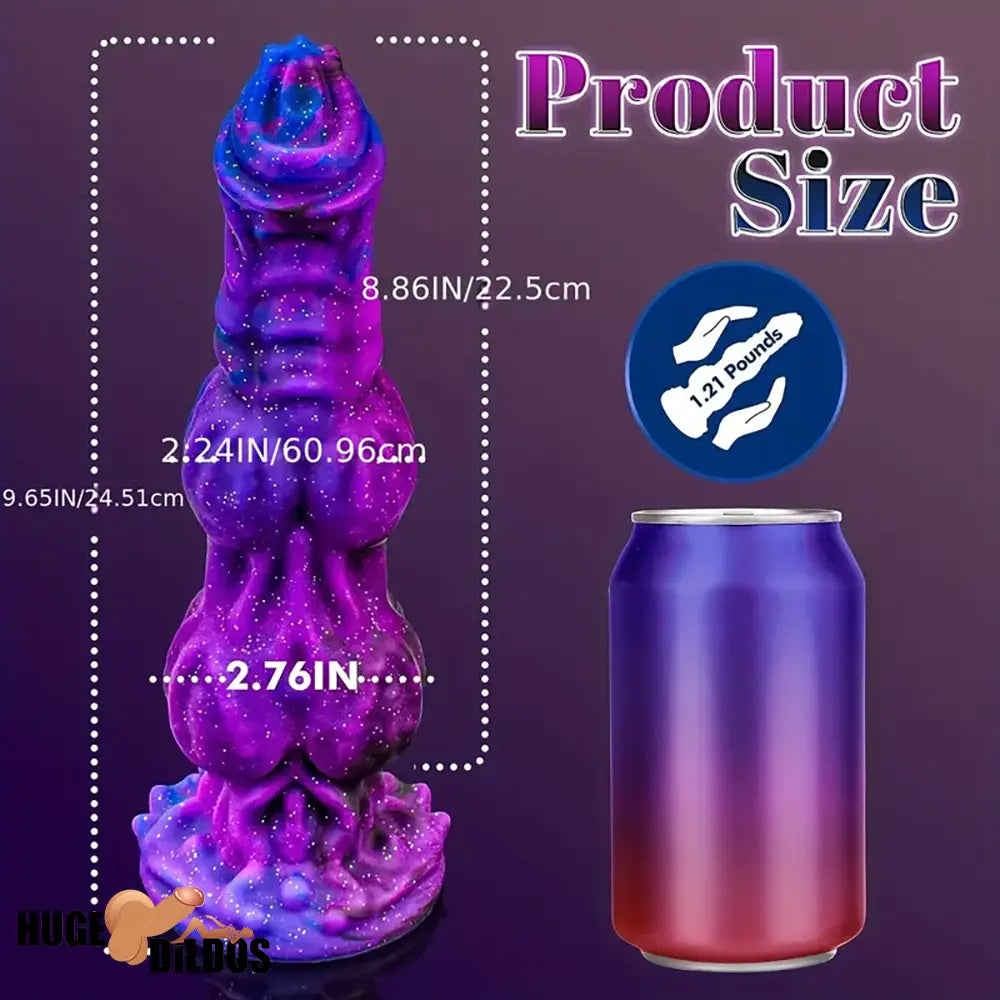 9.65in Lifelike Silicone Soft Glowing Fantasy Dildo For Anal Cock Expansion