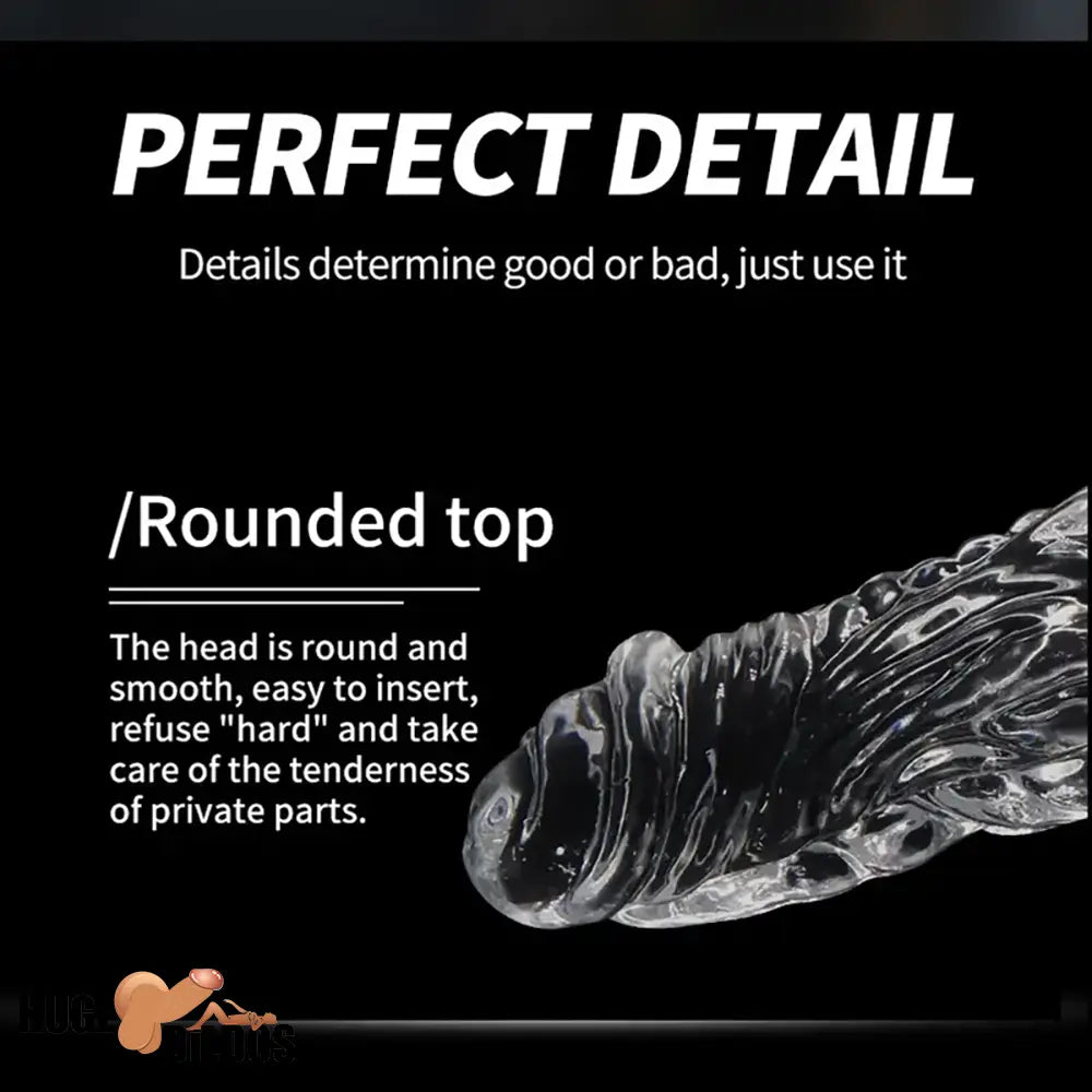 9.5in 10.7in 11.8in Clear Crystal Huge Animal Dildo For Love Cock Sex Toy