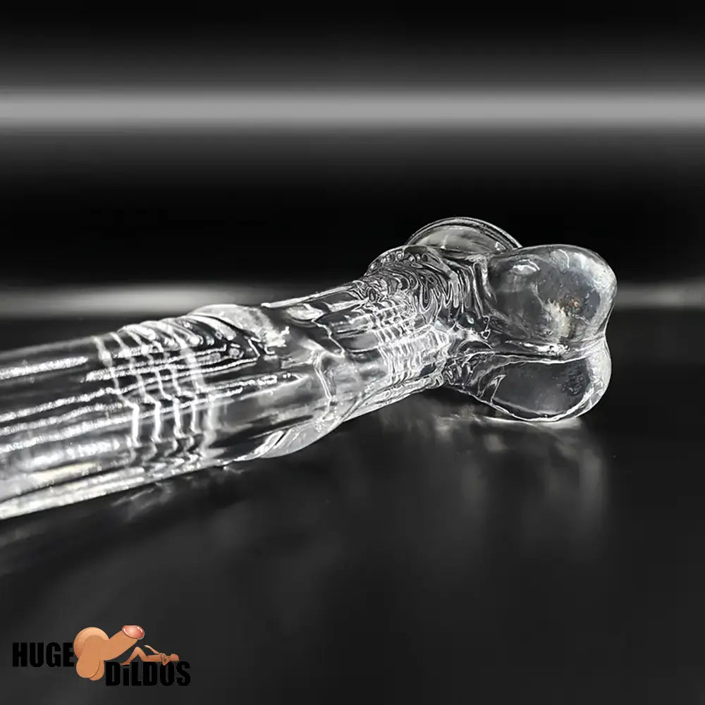 6.6in 7.8in 8.6in 9.8in Clear Black Horse Cock Dildo For G-Spot Advancers