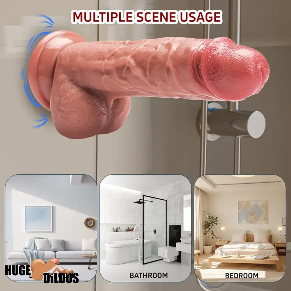 7.48in Realistic Silicone Soft Dildo For Female Male Love Pleasure Orgasm