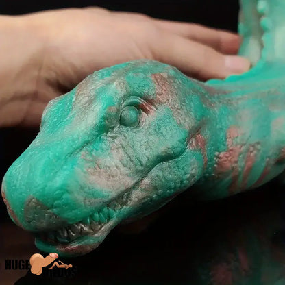 8.66in Fantasy Animal Dinosaur Monster Silicone Thick Soft Dildo For Play