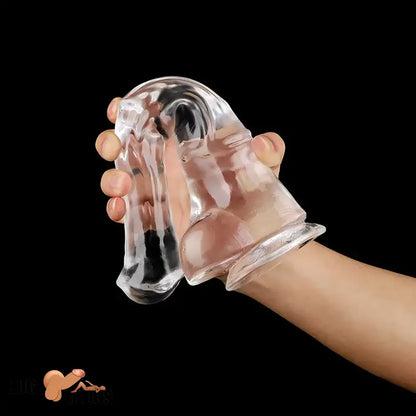 9.45in 11.42in 13.19in 15.75in Clear Large Horse Cock Dildo For Advancers