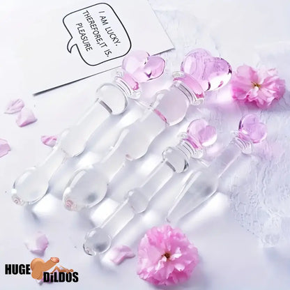 5.1in 6.5in 7.7in 7.9in Glass Crystal Durable Dildo For Female Sex Pleasure