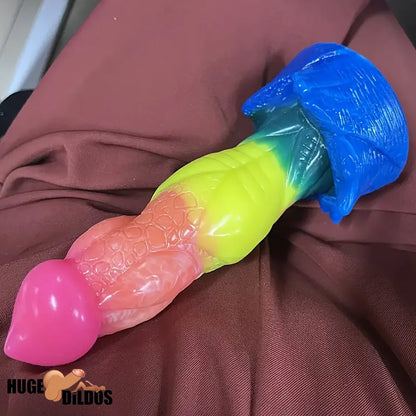 8.07in Silicone Fantasy Monster Big Soft Dildo For G-Spot Clit Stimulation