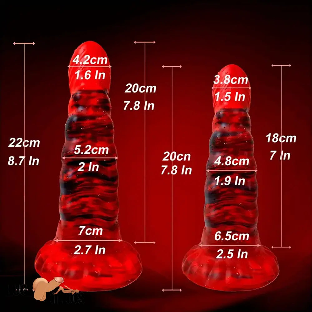 7in 8.7in Fantasy Big Silicone Soft Fat Dildo For G-Spot Anal Stimulation Sex