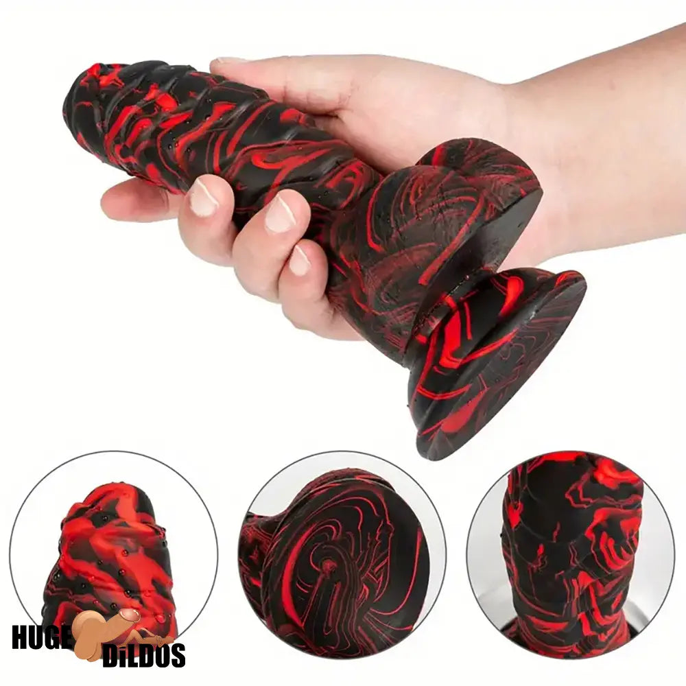 6.88in 8.66in Body Safe Silicone Soft Dinosaur Dildo For Hands-Free Play