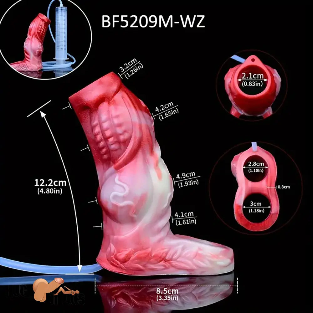 4.8in 5.59in Soft Liquid Silicone Monster Dildo Sleeve For Delay Time
