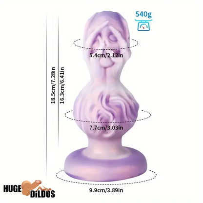 5.51in 6.41in 7.28in Fantasy Monster Cock Dildo Butt Plug For G Spot Sex