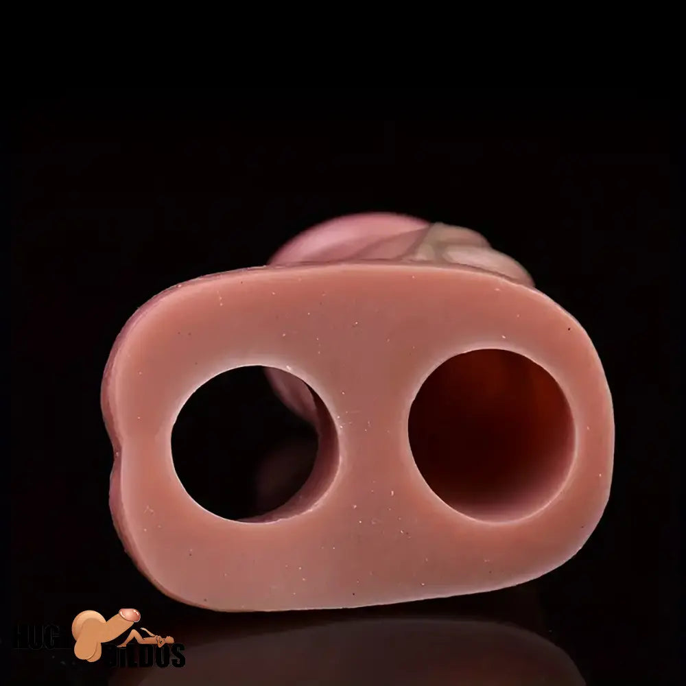 5.3in Lifelike Silicone Soft Dildo Sleeve With Big Knot Penis Enlarge