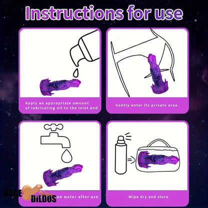 9.84in Big Fantasy Monster Silicone Soft Dildo For Prostate Vaginal Play