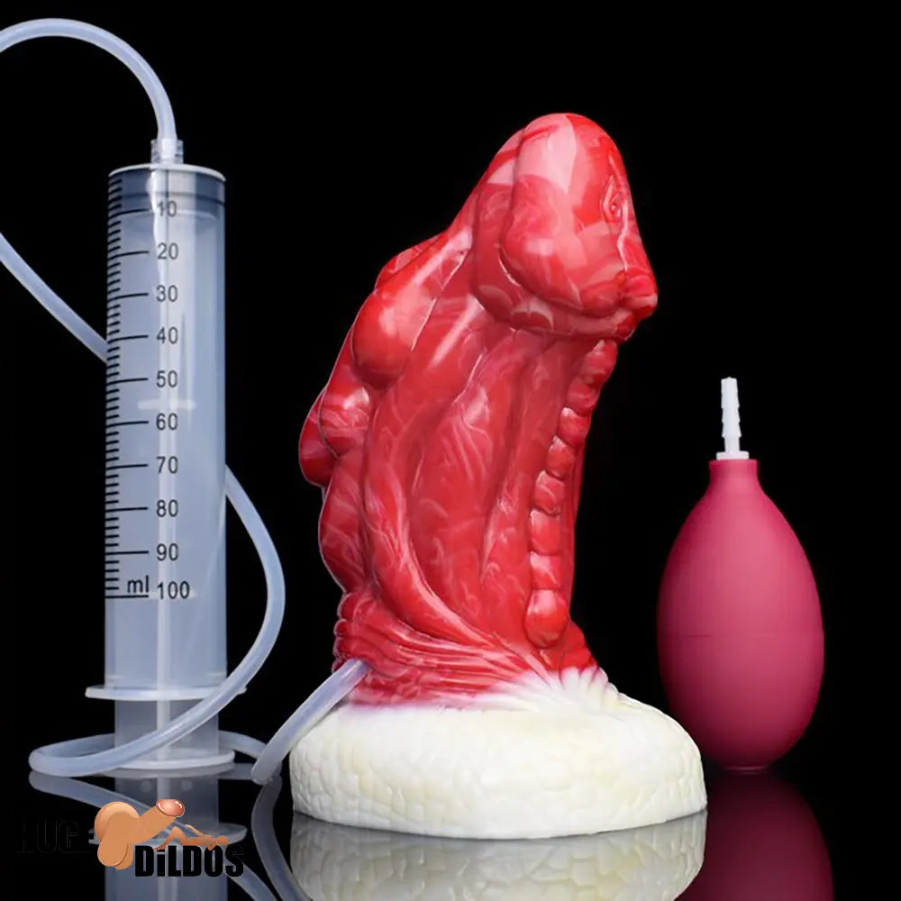 6.5in Fantasy Monster Silicone Soft Dragon Ejaculating Women Male Dildo