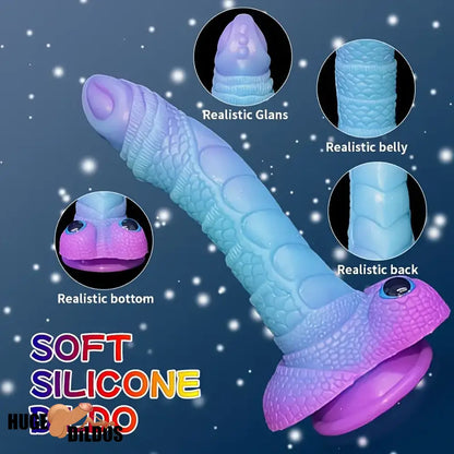 9.08in Silicone Soft Big Dragon Elephant Dildo For G-spot Anal Stimulator