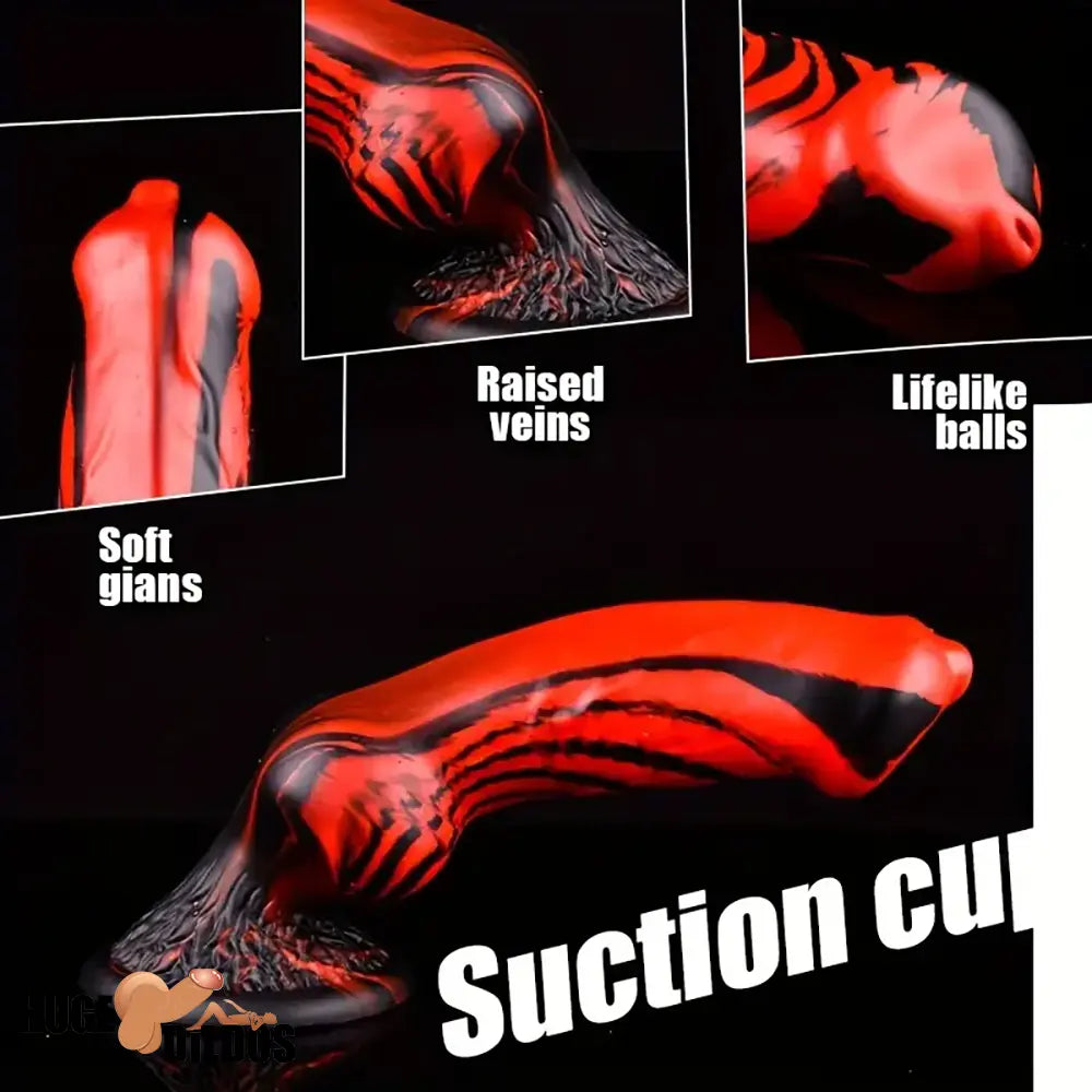 7.24in 7.51in 9.84in 10.62in 12.99in Animal Dog Useful Silicone Soft Knot Dildo