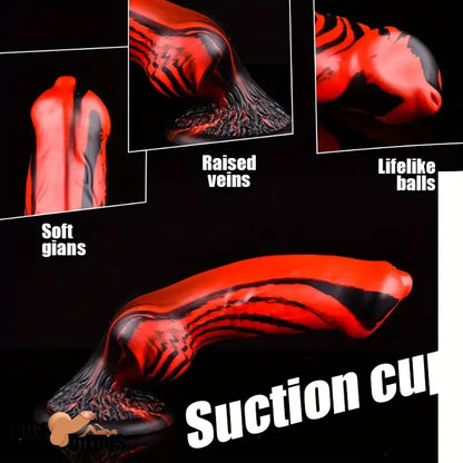 7.24in 7.51in 9.84in 10.62in 12.99in Animal Dog Useful Silicone Soft Knot Dildo
