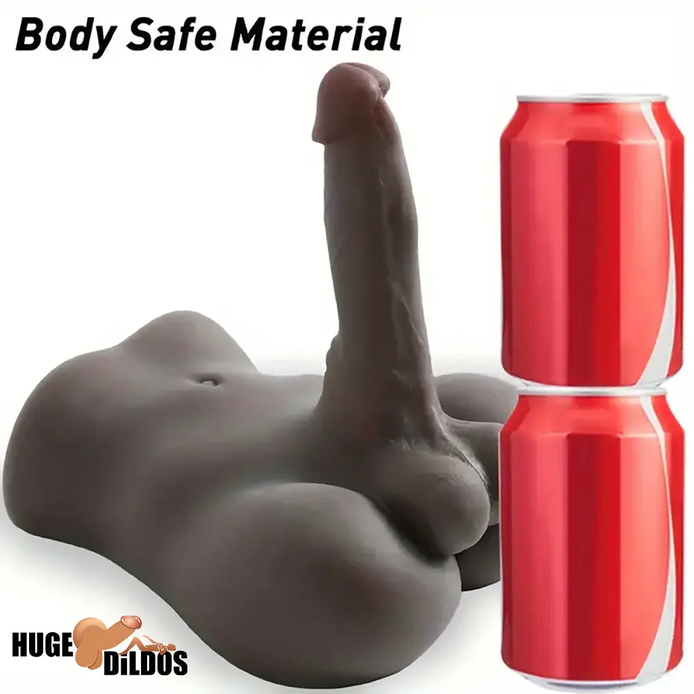 7in Lifelike Silicone Flexible Dildo With Sex Torso Female Sex Toy Orgasm