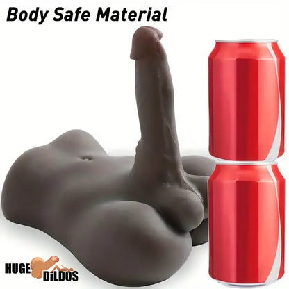 7in Lifelike Silicone Flexible Dildo With Sex Torso Female Sex Toy Orgasm