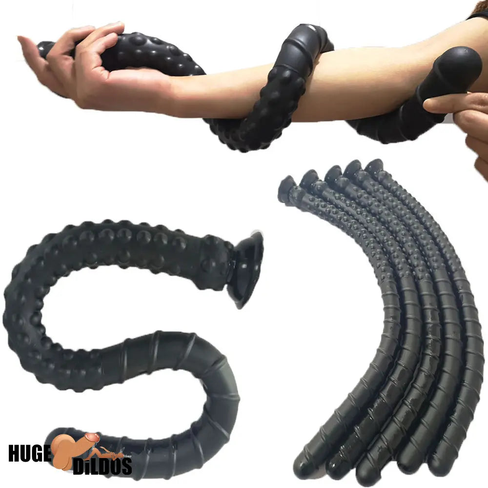 27.56in Silicone Soft Huge Long Spiked Spiral Rebar Dildo Oversized Butt Plug