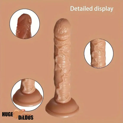 7.29in TPE Female Flesh Dildo Soft Sex Toy For Handsfree Indoor Use Sex