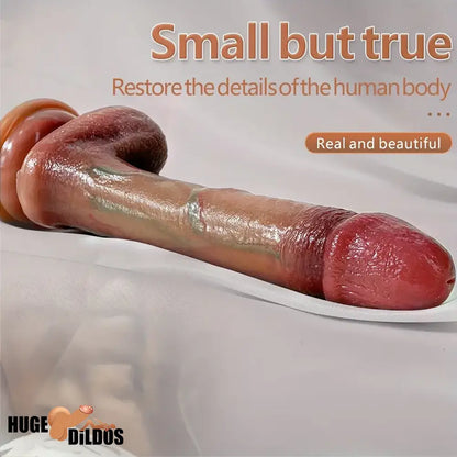 7.48in 8.66in Real Lifelike Silicone Soft Dildo For Female Sex Cock Pleasure