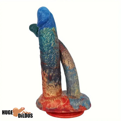 9.45in 10.63in Creature Silicone Big U-shaped Double-headed Monster Dildo