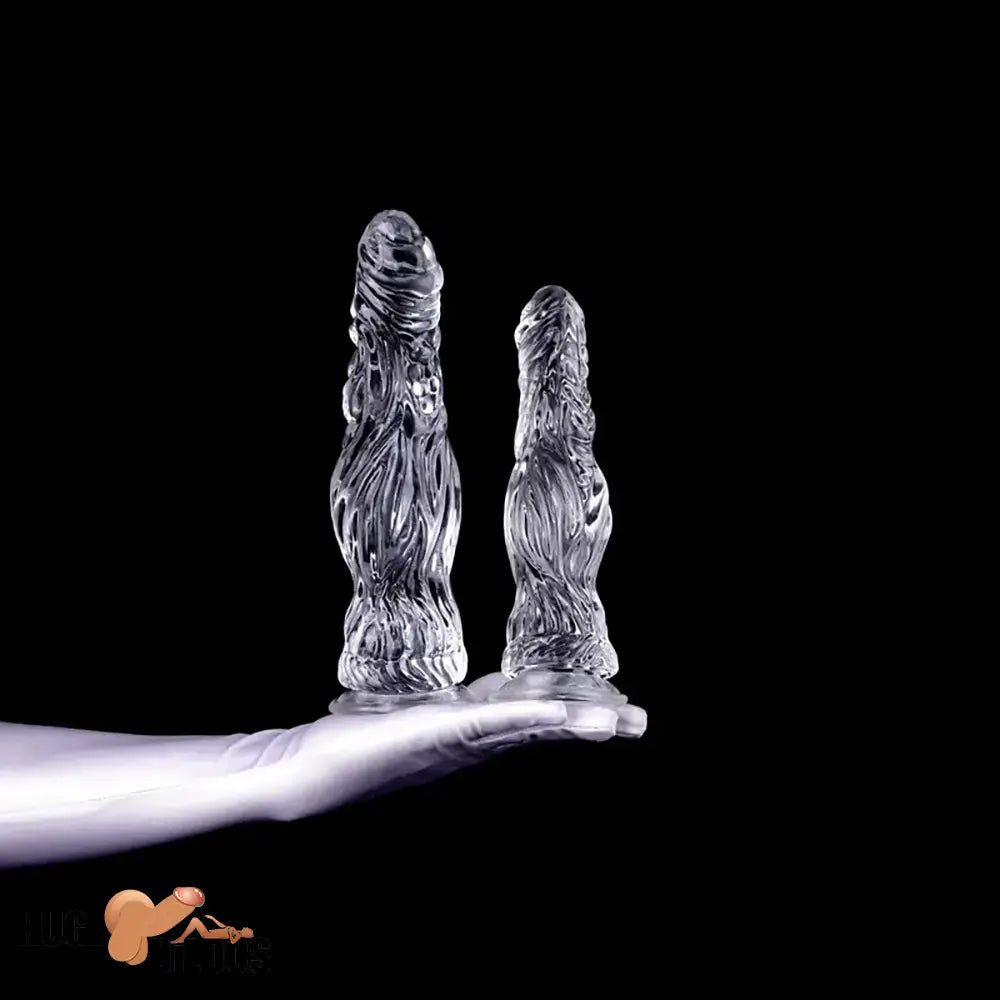 9.5in 10.7in 11.8in Clear Crystal Huge Animal Dildo For Love Cock Sex Toy