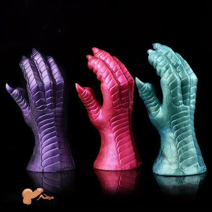 8.66in Fantasy Monster Hands Silicone Soft Dildo For Women G Spot Play