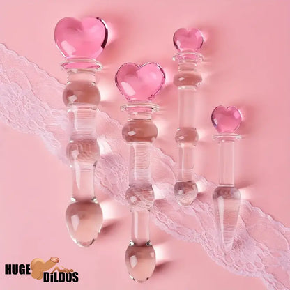 5.1in 6.5in 7.7in 7.9in Glass Crystal Durable Dildo For Female Sex Pleasure
