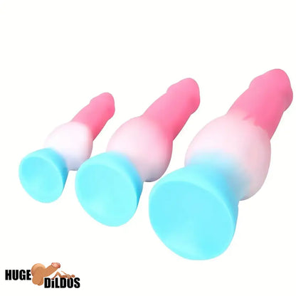 5.31in 7.09in 8.66in Fantasy Animal Dog Play knot Silicone Thick Soft Dildo