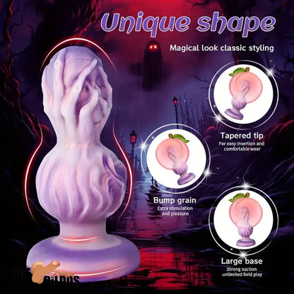 5.51in 6.41in 7.28in Fantasy Monster Cock Dildo Butt Plug For G Spot Sex