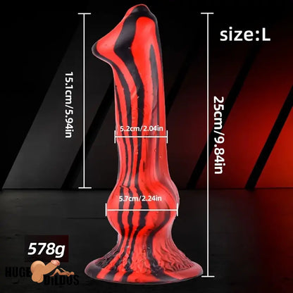 7.24in 7.51in 9.84in 10.62in 12.99in Animal Dog Useful Silicone Soft Knot Dildo