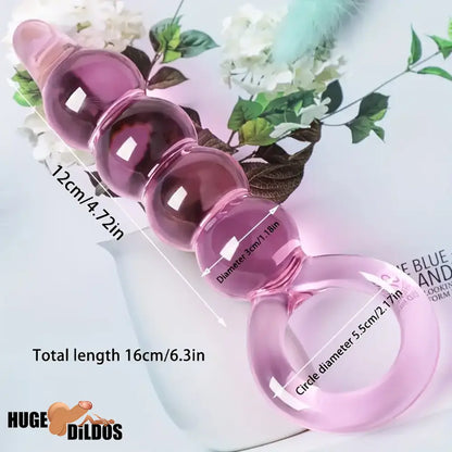 6.1in 6.3in 6.49in Glass Crystal Durable Dildo For Female Male Sex Pleasure