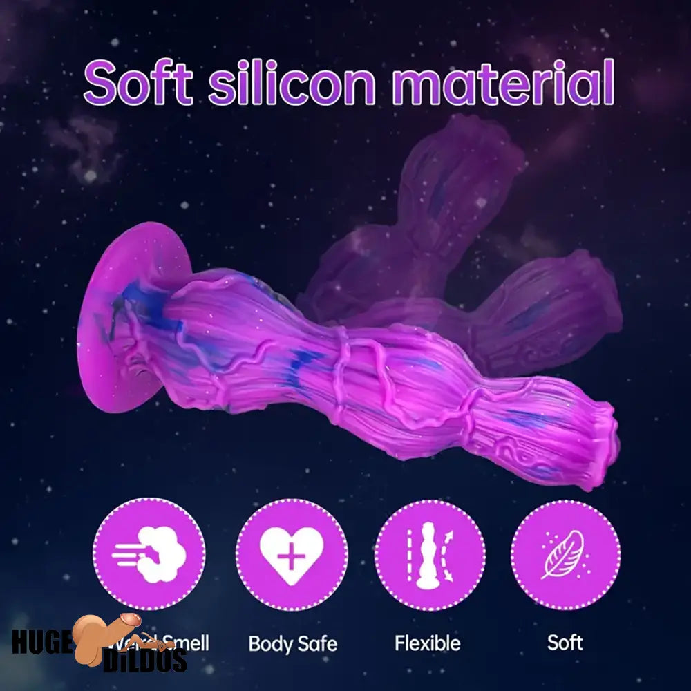 9.25in Fantasy Silicone Soft Big Dildo Women Vagina G Spot Masturbator