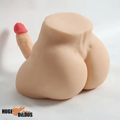5.12in Premium Real Silicone Flexible Cock Dildo With 8.5lb Sex Doll Torso