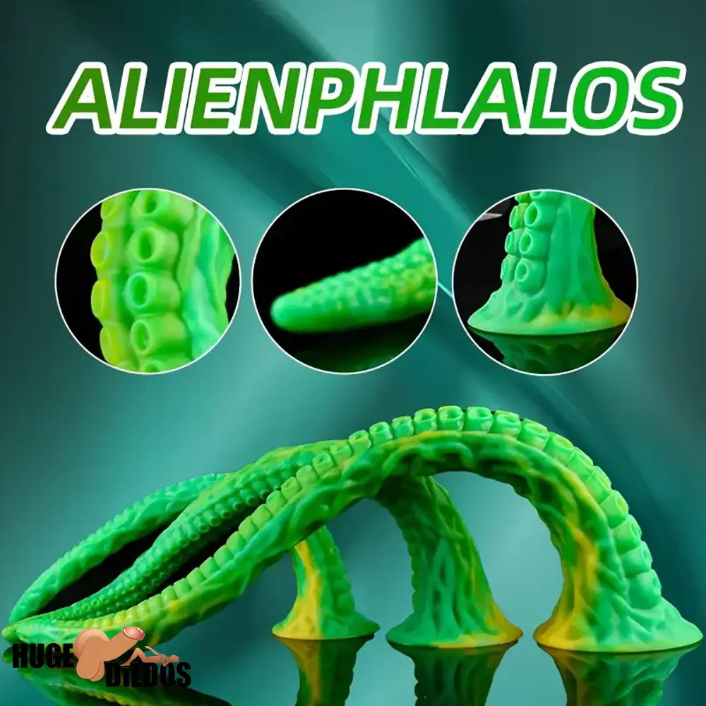 14.17in 17.7in 22.04in Alienophallos Octopus Silicone Soft Big Use Long Dildo