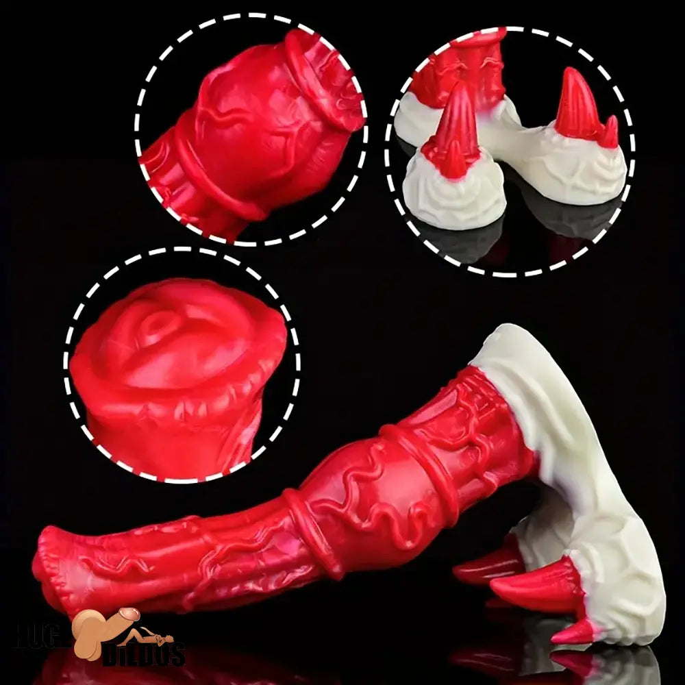 10.04in Big Animal Horse Cock Silicone Soft Cock Dildo For Play Dilator