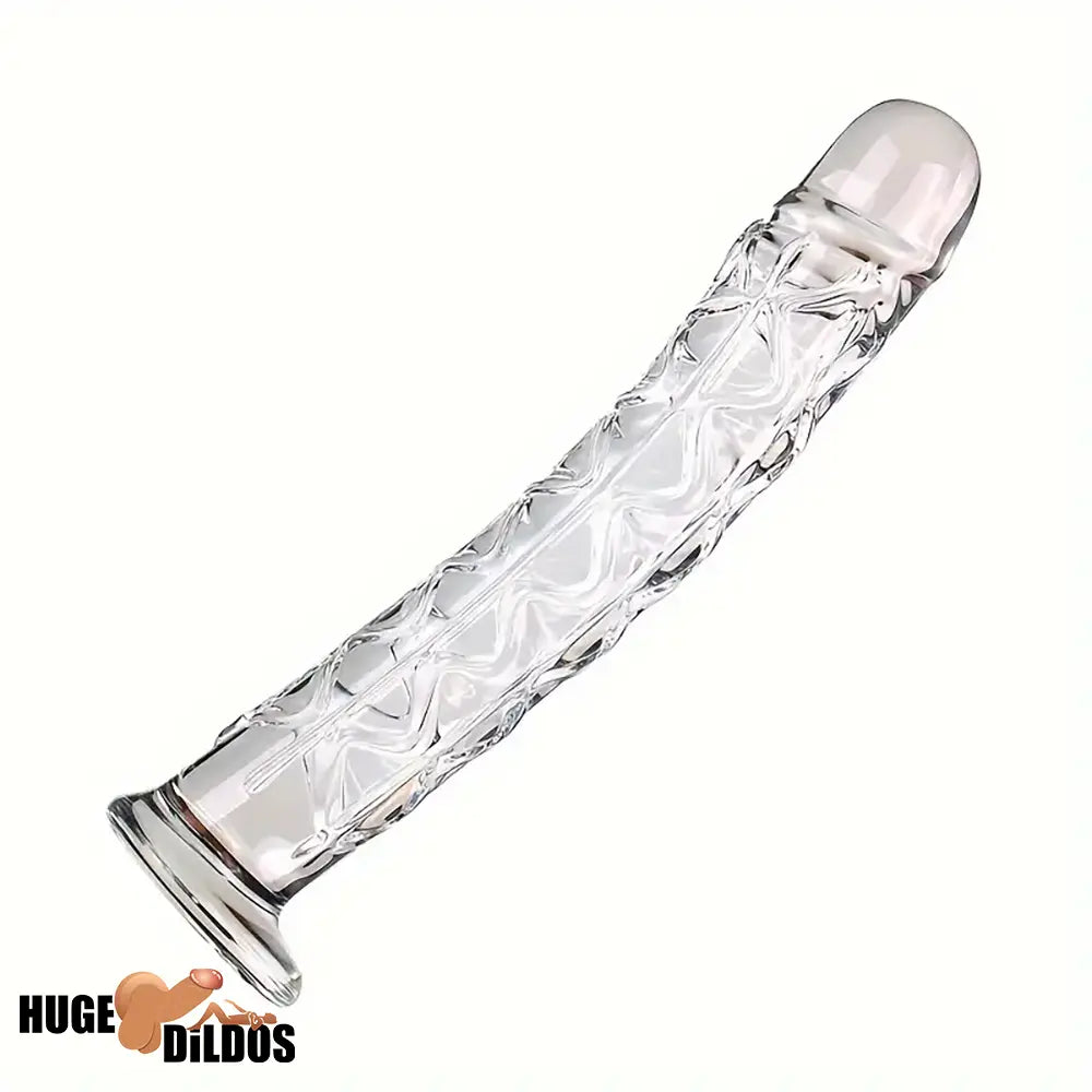 6.5in Clear Unisex Glass Crystal Dildo For Female Male Lesbian Gay Cock