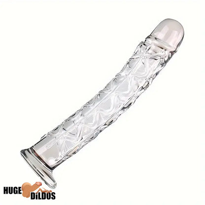 6.5in Clear Unisex Glass Crystal Dildo For Female Male Lesbian Gay Cock