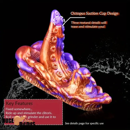 4.33in Small Octopus Tentacle Silicone Soft Dildo Penis Anal Cock Expander